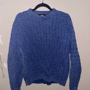Blue Stussy Strand Sweater Medium